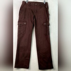 Duluth Trading Co Fire Hose Cargo Pants Brown Women's Size 6x31 Curvesetter